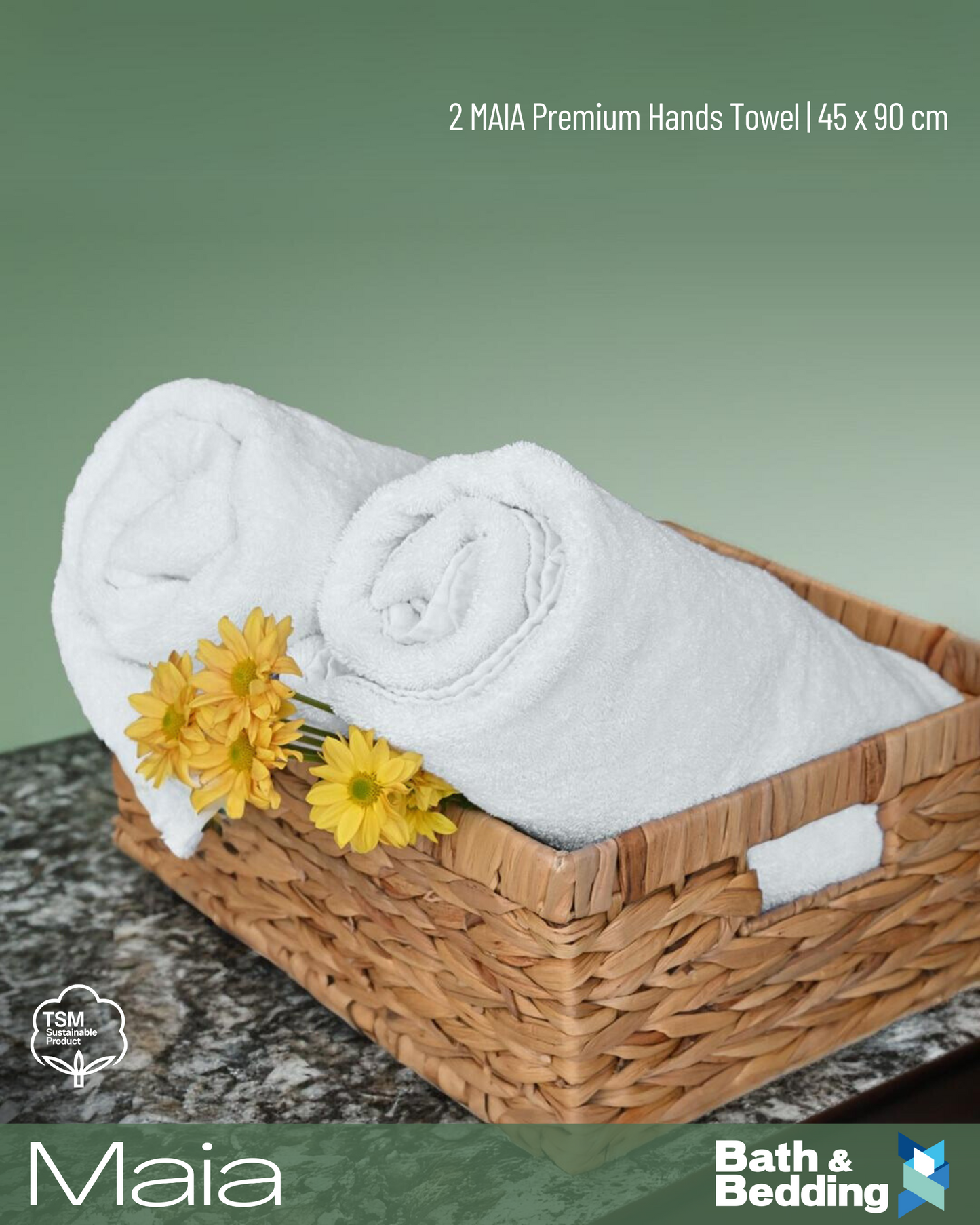 HAND TOWEL RAW WHITE