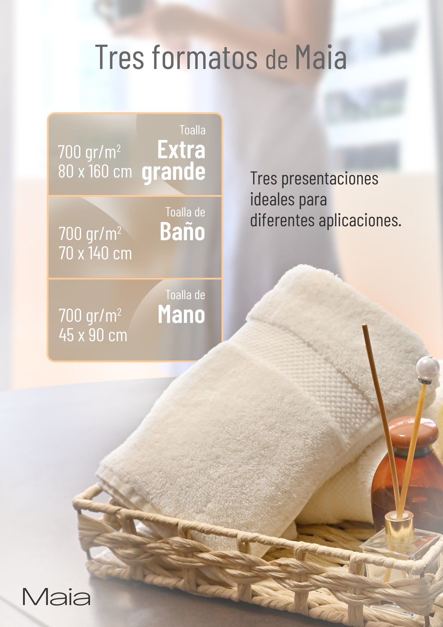 HAND TOWEL RAW WHITE